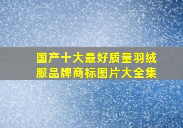 国产十大最好质量羽绒服品牌商标图片大全集