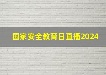 国家安全教育日直播2024