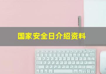 国家安全日介绍资料