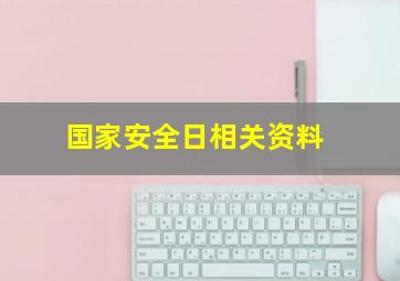 国家安全日相关资料