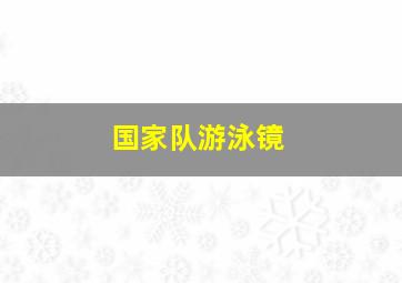 国家队游泳镜