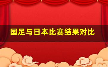 国足与日本比赛结果对比