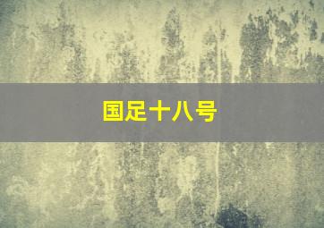 国足十八号