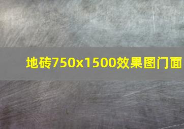 地砖750x1500效果图门面