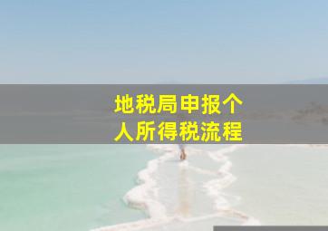 地税局申报个人所得税流程