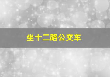 坐十二路公交车