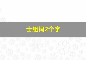 士组词2个字