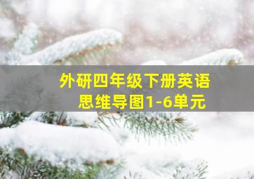 外研四年级下册英语思维导图1-6单元