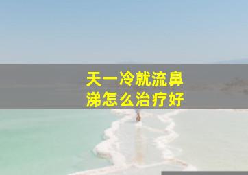 天一冷就流鼻涕怎么治疗好