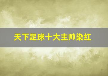 天下足球十大主帅染红