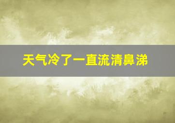 天气冷了一直流清鼻涕