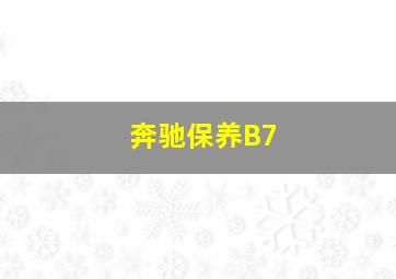 奔驰保养B7