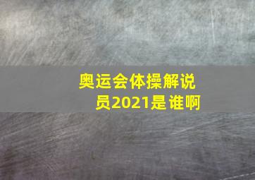 奥运会体操解说员2021是谁啊