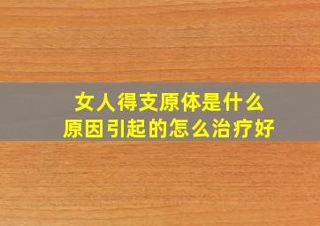 女人得支原体是什么原因引起的怎么治疗好