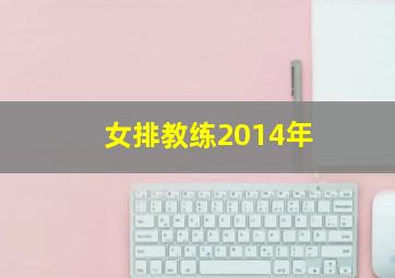 女排教练2014年