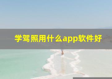 学驾照用什么app软件好