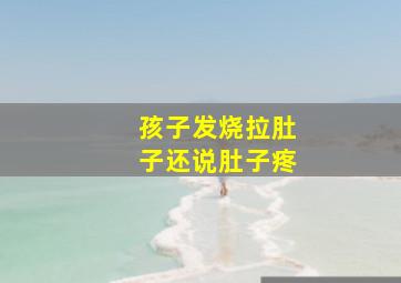 孩子发烧拉肚子还说肚子疼