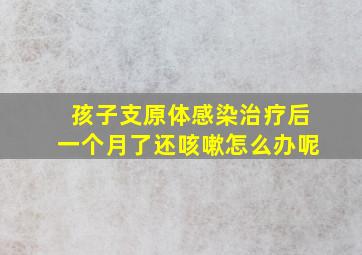 孩子支原体感染治疗后一个月了还咳嗽怎么办呢