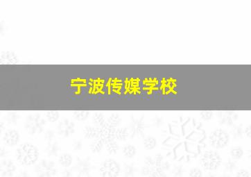 宁波传媒学校