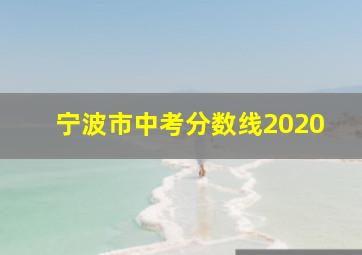 宁波市中考分数线2020