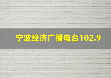 宁波经济广播电台102.9