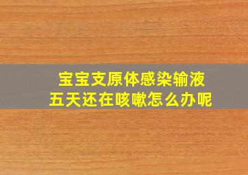 宝宝支原体感染输液五天还在咳嗽怎么办呢