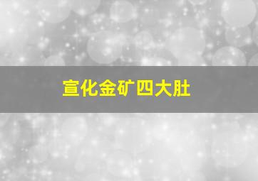 宣化金矿四大肚