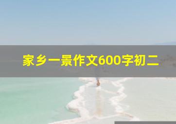 家乡一景作文600字初二