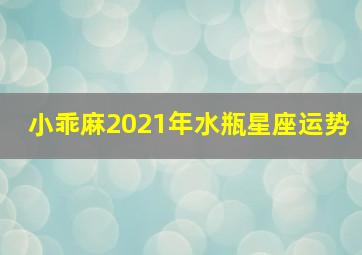 小乖麻2021年水瓶星座运势