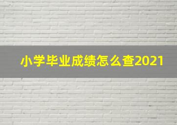 小学毕业成绩怎么查2021