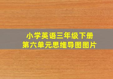 小学英语三年级下册第六单元思维导图图片