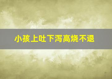 小孩上吐下泻高烧不退