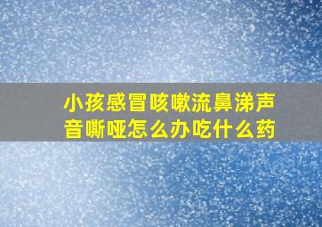 小孩感冒咳嗽流鼻涕声音嘶哑怎么办吃什么药