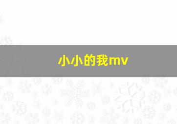 小小的我mv