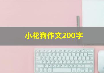 小花狗作文200字