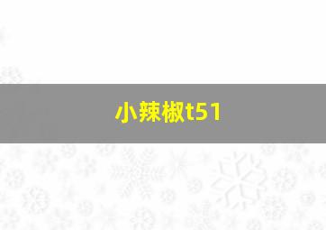 小辣椒t51