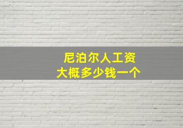 尼泊尔人工资大概多少钱一个