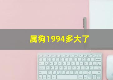 属狗1994多大了