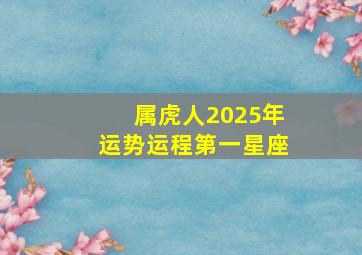 属虎人2025年运势运程第一星座