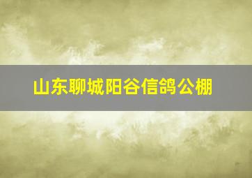 山东聊城阳谷信鸽公棚