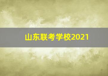 山东联考学校2021