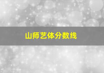 山师艺体分数线