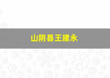 山阴县王建永