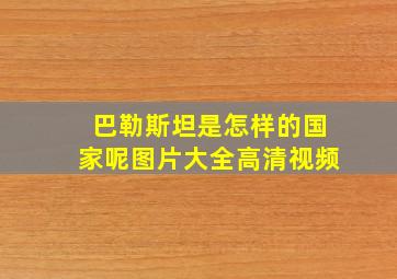 巴勒斯坦是怎样的国家呢图片大全高清视频