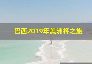 巴西2019年美洲杯之旅