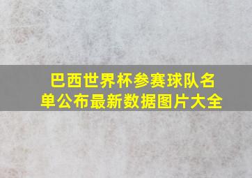 巴西世界杯参赛球队名单公布最新数据图片大全