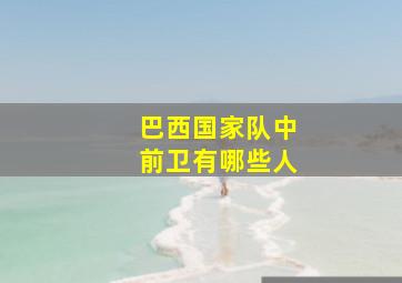 巴西国家队中前卫有哪些人