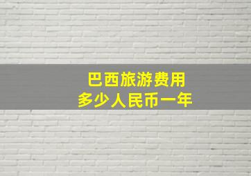 巴西旅游费用多少人民币一年