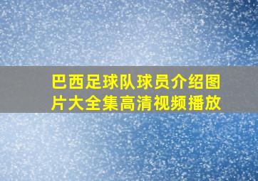 巴西足球队球员介绍图片大全集高清视频播放