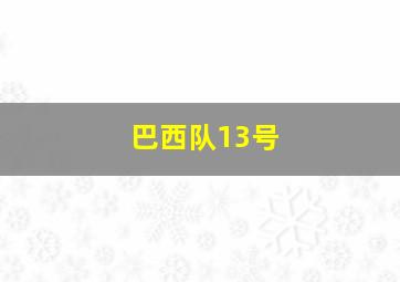 巴西队13号